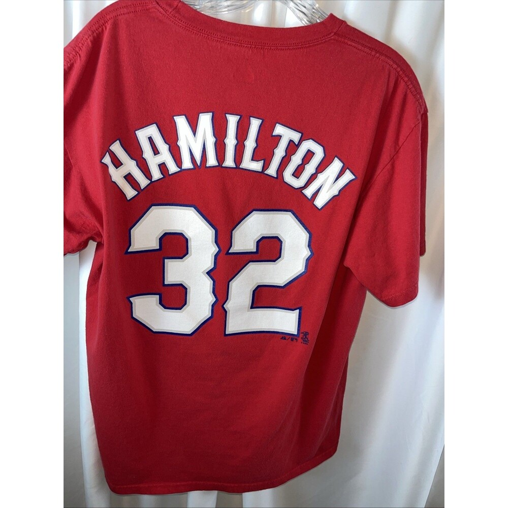 Majestic Athletic Unisex MLB Red Texas Rangers Josh Halminton #32 Jersey T-shirt